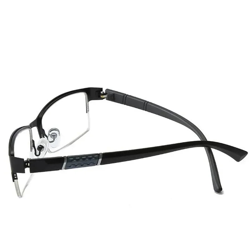 0 -0.5 -1 -1.5 -2 -2.5 -3 -4 -5 -6 Half Metal Frame Nearsighted Glasses Unisex Prescription Myopia