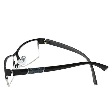 0 -0.5 -1 -1.5 -2 -2.5 -3 -4 -5 -6 Half Metal Frame Nearsighted Glasses Unisex Prescription Myopia