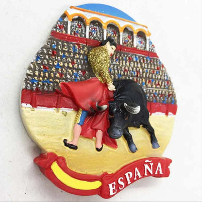 Europe Spain 3D Refrigerator Magnet Tourist Souvenirs Stickers,Home & Kitchen Decoration Fridge Magnet Message Sticker