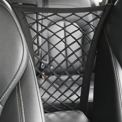 Pet Dog Rear Seat Car Fence Dog Isolation Protection Net Elastic Double Layer Storage Separation Net Pet Safety Rail Pet Suppliy