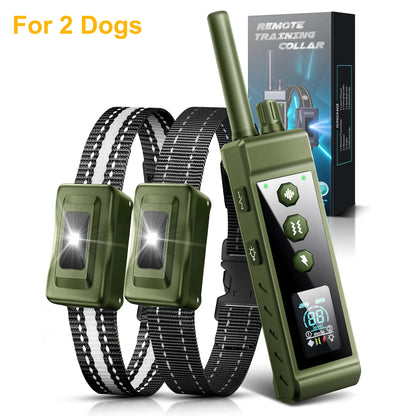 3280Ft Electric Dog Training Collar Remote Control Waterproof Pet BehaviorFor 5-120lbs Puppy With  Vibration Shock