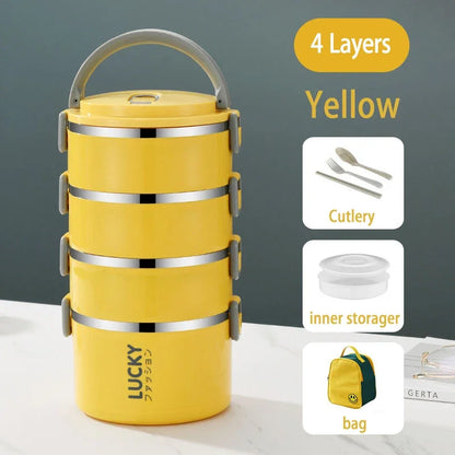 Portable Lunch Box Thermo Insulation Bento Thermos Containers Bento Bag Food Warmer for Kids Food Containers