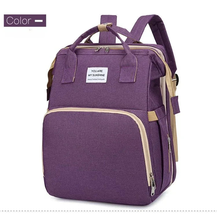 Multifunctional Mommy Bag Large Capacity Foldable Stroller Diaper Organizer Travel Shoulder Bags for Mother and Baby