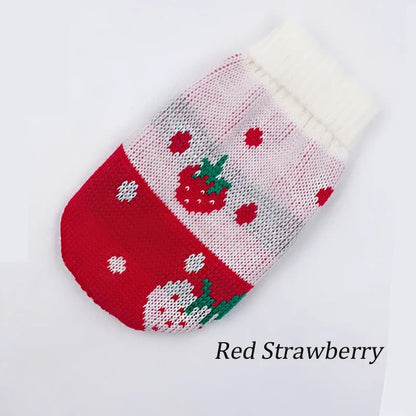 Christmas Cat Dog Sweater Pullover Winter Dog Clothes for Small Dogs Chihuahua Yorkies Puppy Jacket Pet Clothing ubranka dla psa