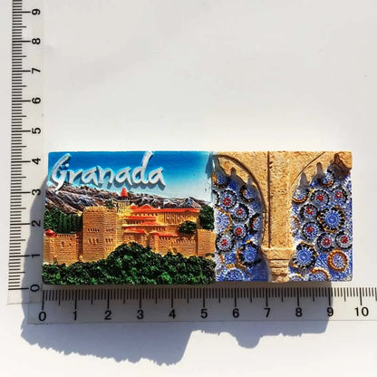 Europe Spain 3D Refrigerator Magnet Tourist Souvenirs Stickers,Home & Kitchen Decoration Fridge Magnet Message Sticker
