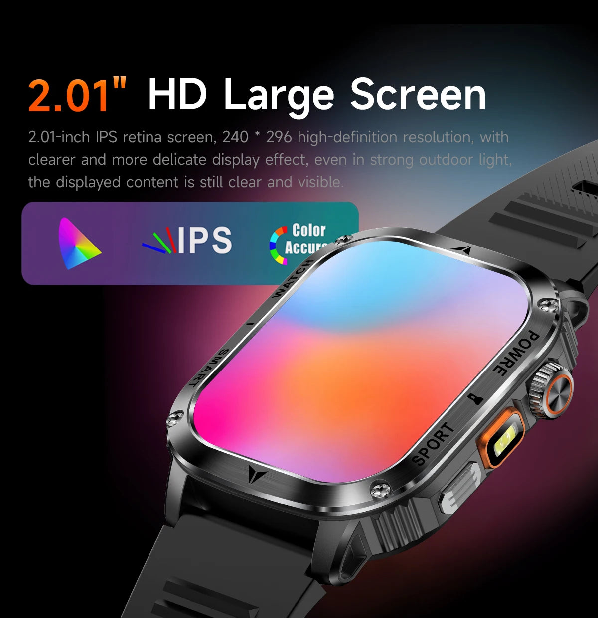 LIGE New Premium Military Smart Watch Men Flashlight Waterproof Outdoor Sport Tracker Bluetooth Call Smartwatch 400mAh Battery