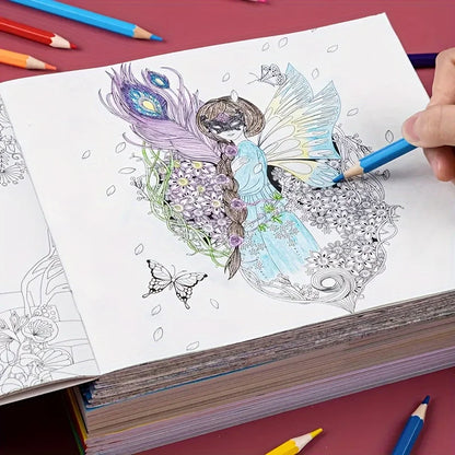 1 random copy adult anti pressure coloring book