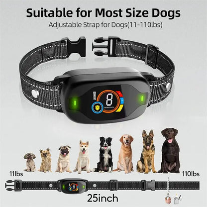 New Product: Color Screen Bark Arrester, Charging Waterproof Pet Electric Shock Collar, Automatic Anti Dog Barking, Intelligent