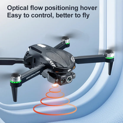 2025 S168 RC Drone Brushless Motor 8K HD Dual Cameras Optical Flow Positioning and Intelligent Obstacle Avoidance Aircraft Toy