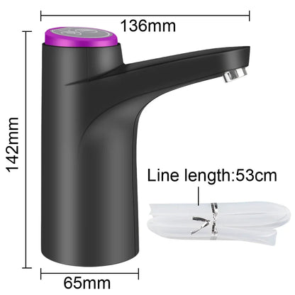 Automatic Electric Water Dispenser USB Barreled Water Pump Water bottle Gallon Drinking Bottle Switch Water Treatment Appliances