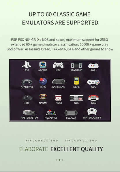 G11 Pro Game Box Video Game Console 256G Built-in 60000+ Retro Games 2.4G Wireless Gamepad 4K HD TV Box Game Console for PS1/GBA