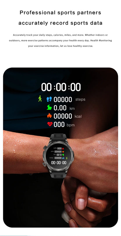 2025 New GPS Bluetooth Call Smart Watch Men AMOLED HD Screen Heart Rate NFC IP68 Waterproof Sports Smart Watch For Android iOS