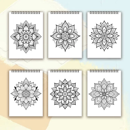 Spiral Coloring book -30 Sheets adult coloring book, 11.2 x 8.3 inches, 100g thick paper, drawing book, homecoming holiday gift