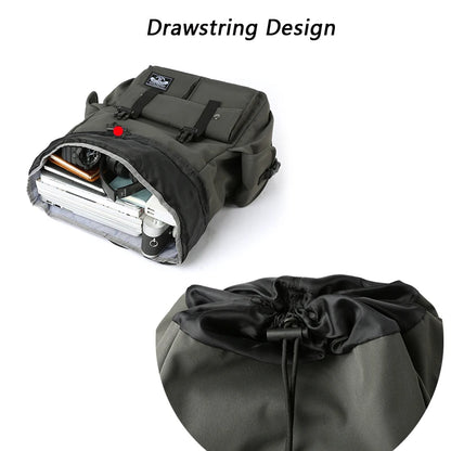 Fashion Waterproof Large Capacity Drawstring Backpack for Men Oxford Durable Travel College Student Laptop School Bag Bookbag