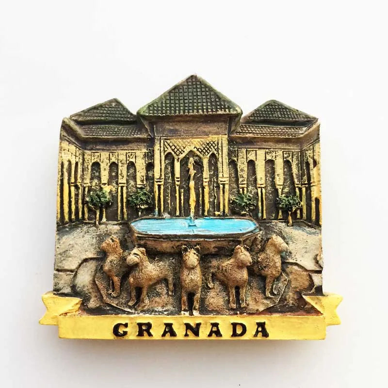 Europe Spain 3D Refrigerator Magnet Tourist Souvenirs Stickers,Home & Kitchen Decoration Fridge Magnet Message Sticker