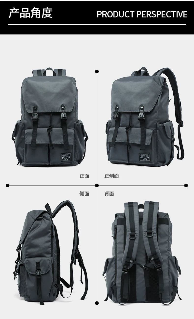 Fashion Waterproof Large Capacity Drawstring Backpack for Men Oxford Durable Travel College Student Laptop School Bag Bookbag