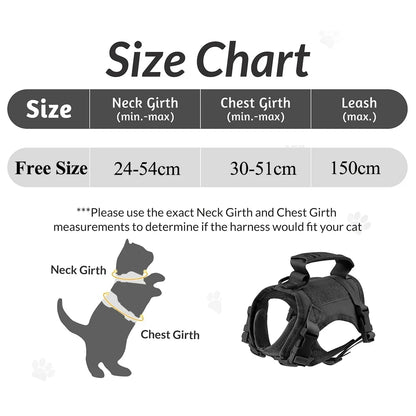 Tactical Dog Harness Small Breed Puppy Harness Cat Vest Adjustable For Military Service Dogs Accessories Training Working
