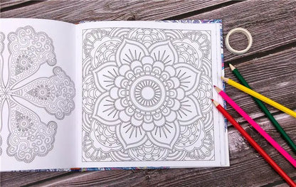 Mandala Painting Adult Stress Reduction Therapy Psychological Decompression Coloring Book Graffiti Painting Hardcover Art Book