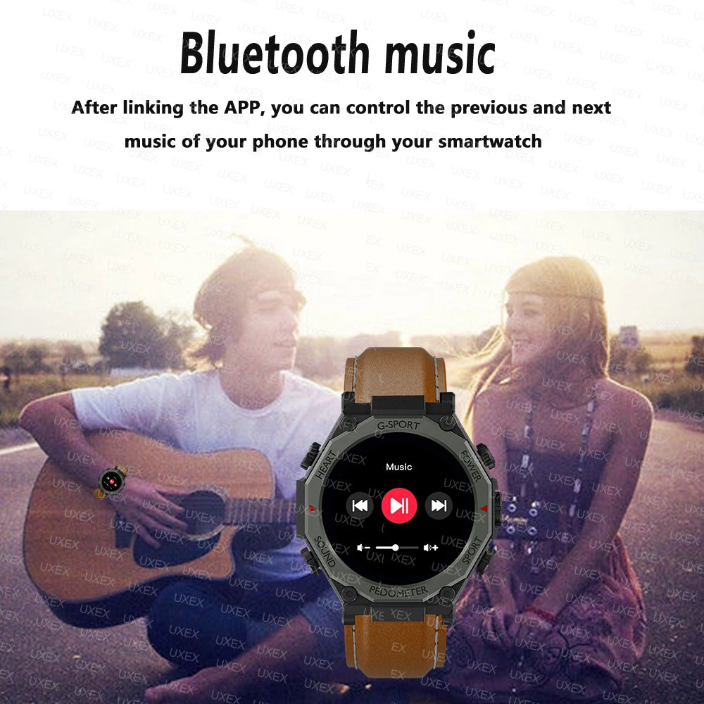 Outdoors Watches Men And Women 1.52”HD Bluetooth Call Health Tracking Alarm Clock Flashlight Sports Multifunction SmartWatches