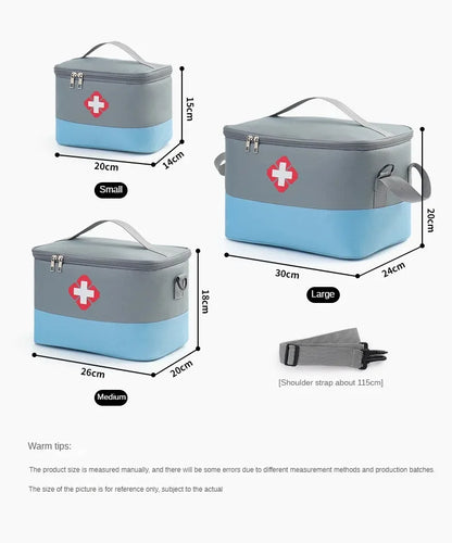 First Aid Kit Medicine Storage Bag Portable Outdoor Rescue Bag Household Large Capacity Medical Kit Storage Organizer