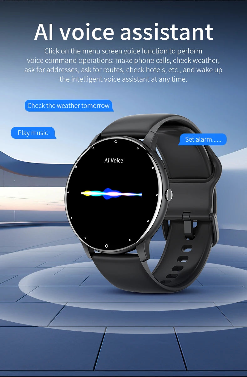 LIGE 2025 Smart watch Ladies Full touch Screen Sports Fitness watch IP67 waterproof Bluetooth For Android iOS Smart watch Female