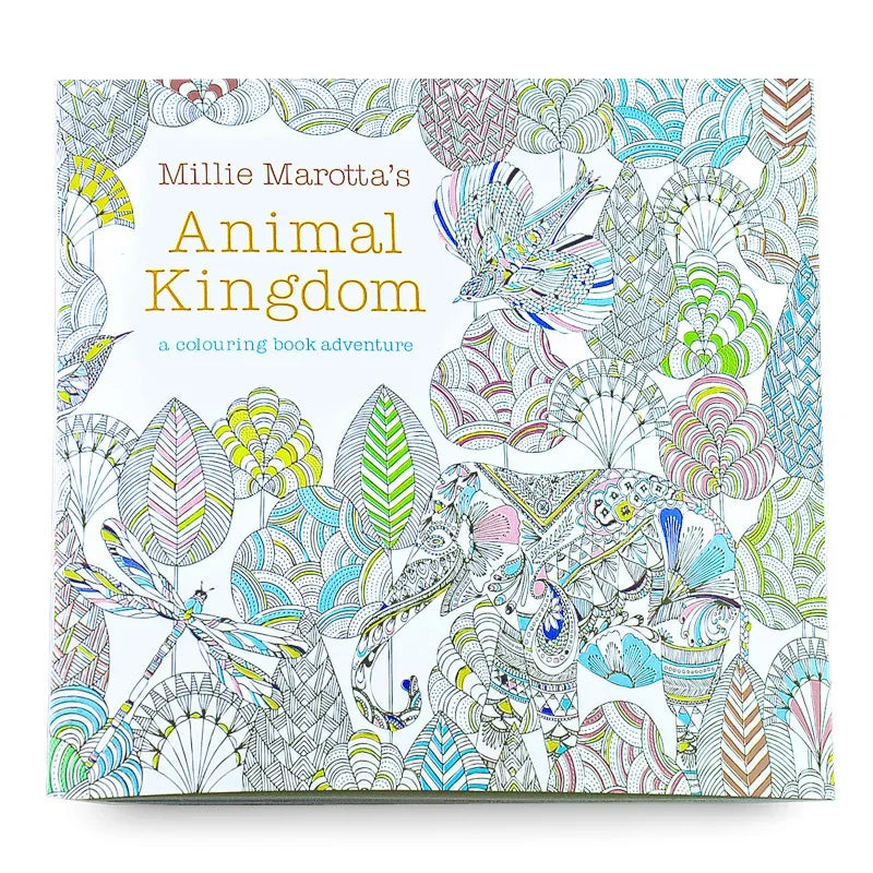 1PCS 24 Pages Mandalas Flower Coloring Book For Children Adult Graffiti Drawing Coloring Book Set Art School Supplies