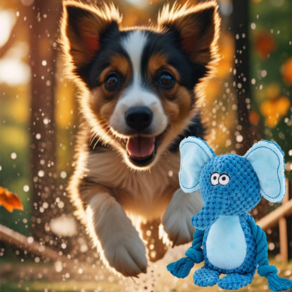 Stuffed Raw Small Dog Plush Interactive Toy Indestructible Bite Resistant Sound Puppy Squeaky Dogs Rattle For Pet Toys Supplies