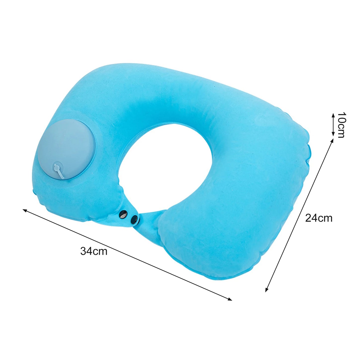 U-shaped Neck Pillow Inflatable Fatigue Relief Travel Pillow Flight Headrest Sleep U-shaped Cushion for Plane