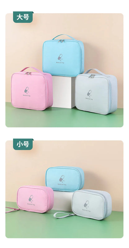 Portable Medical Bag, Travel Bag, Large Capacity Medicine Storage Box, Household Emergency Medicine Reserve, First Aid Kit