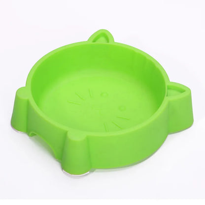 Pet Supplies Cat Shaped Pet Bowl Eco-friendly Plastic Non-Slip Dog Bowl Solid Cat Bowl Color Cute Durable Water Bowls for Cat