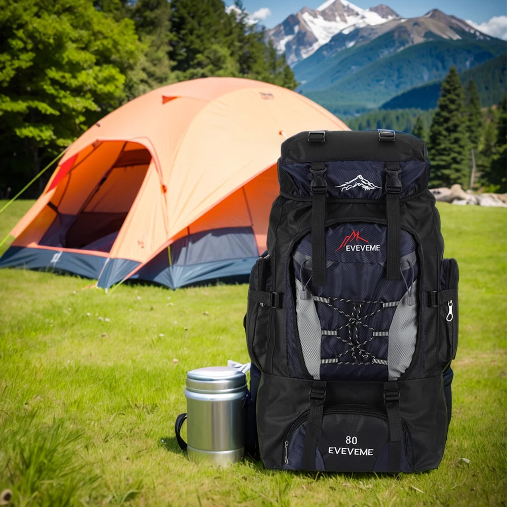80L Outdoor Mountaineering Backpack For Men And Women Cycling Backpack For Men Women Sports Backpack Leisure Travel Backpack