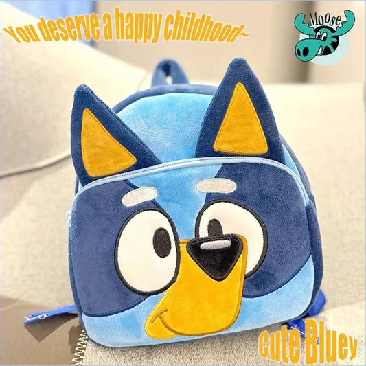 Cartoon Bluey Family Cosplay Kindergarten Children Schoolbag Bluebin Dog Backpack Cute Blue Orange Dog Backpack Children Gifts