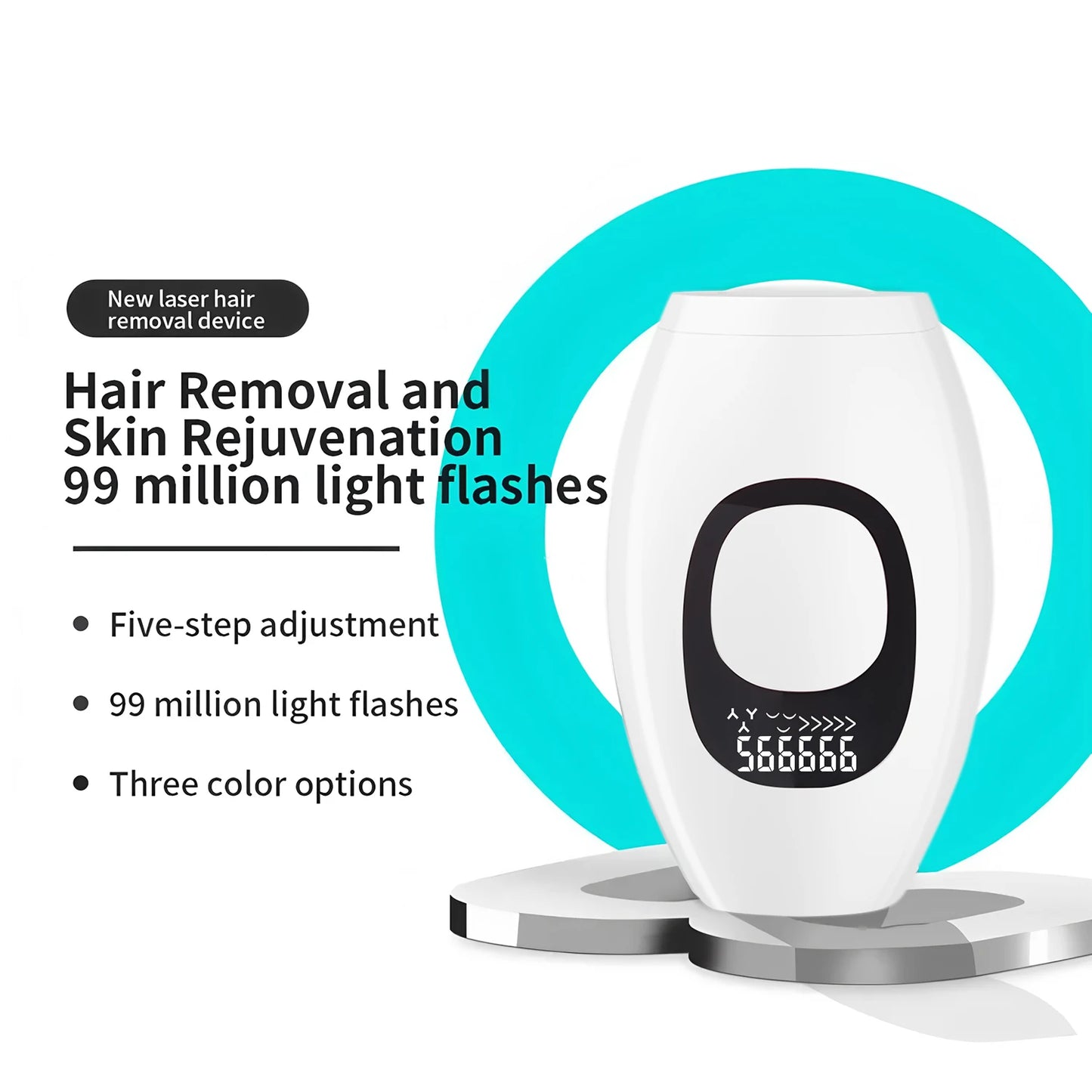 Electric Laser Depilator IPL Pulses Hair Removal Handset Home 5 Levels Depilator Razor Tool EU Plug