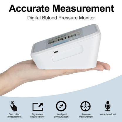 Arm Blood Pressure Monitor Digital BP Meter LCD Tensiometer Cuff Portable Irregular Pulse Heart Rate Tonometer Sphygmomanometer