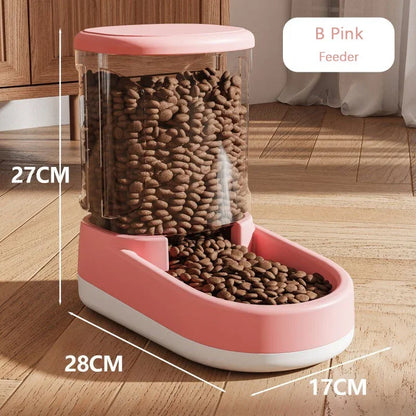& Dog Cat Automatic Gravity Pet Feeder Large capacity Drinking Water Device Dog Cat Food Save effort Pet Drinking Accessory