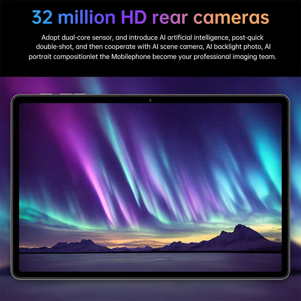 10.1" Tablet PC Pad 7SPro Original 5G Dual SIM Tablets Tab Android 15 22GB+2TB 10000mAh With keyboard Laptop For Kids Children's