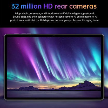 10.1" Tablet PC Pad 7SPro Original 5G Dual SIM Tablets Tab Android 15 22GB+2TB 10000mAh With keyboard Laptop For Kids Children's