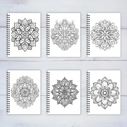 Mandala Adult Coloring Book - 8.3x11.2 inches Stress relief coloring book 22 pages of art therapy illustrations to relieve anxie