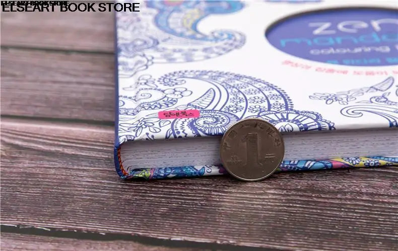 Zen mandalas color painting book adult decompression therapy psychological decompression graffiti painting Hardcover141