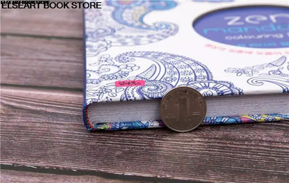 Zen mandalas color painting book adult decompression therapy psychological decompression graffiti painting Hardcover141