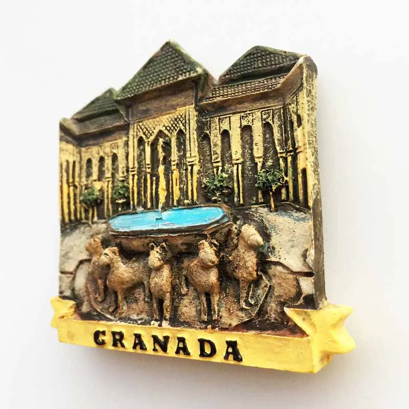 Europe Spain 3D Refrigerator Magnet Tourist Souvenirs Stickers,Home & Kitchen Decoration Fridge Magnet Message Sticker