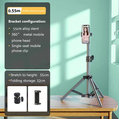 Selfie stick fully automatic multi-functional tripod mobile phone bracket desktop photo shoot Douyin the latest travel