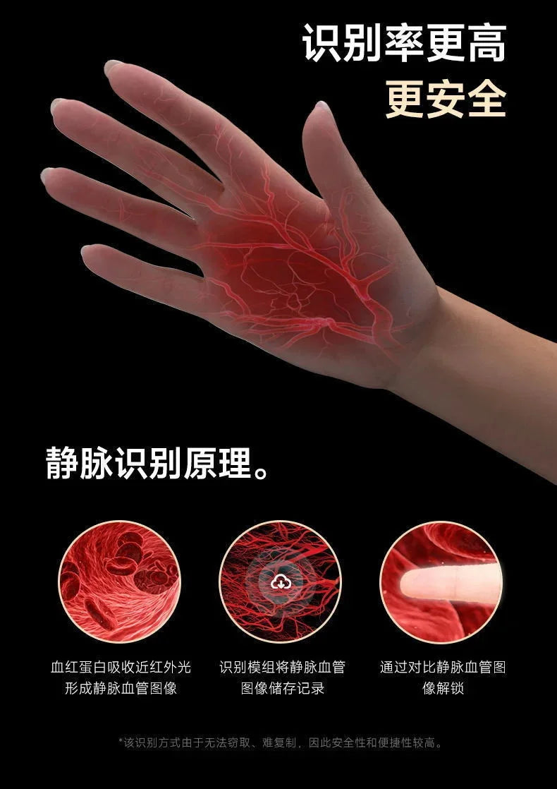 3D Facial Recognition Intelligent Door Lock Fully Automatic Lock Password Lock Fingerprint Lock Home Intercom Graffiti Palm Vein