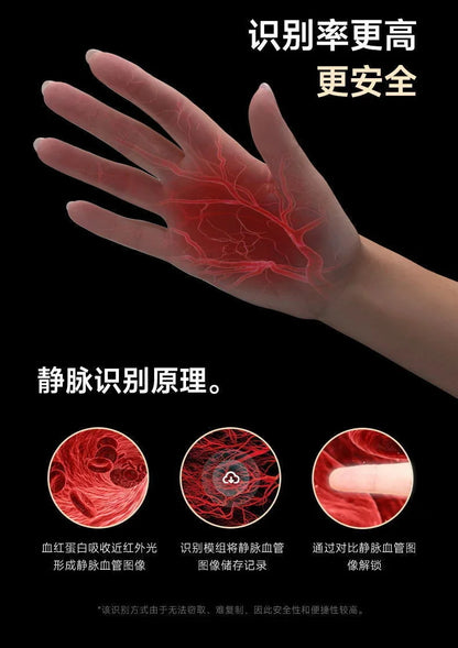 3D Facial Recognition Intelligent Door Lock Fully Automatic Lock Password Lock Fingerprint Lock Home Intercom Graffiti Palm Vein