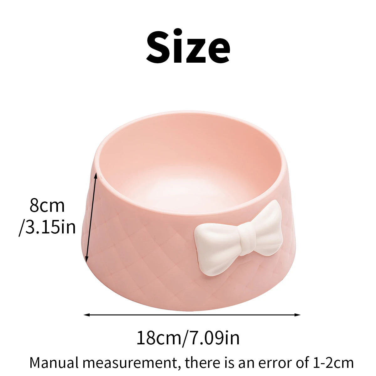 The Macaron bowl  with butterfly knot and the bowl is for pets