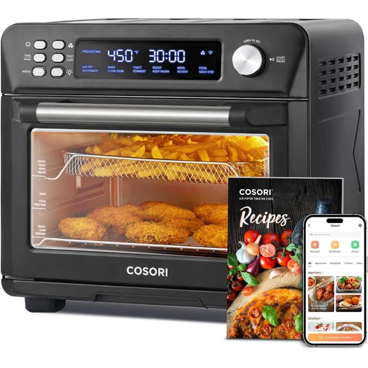 Free Delivery - Smart 12-in-1 Air Fryer Toaster Oven Combo, Airfryer Convection Oven Countertop, Bake, Roast, Reheat, Broiler,