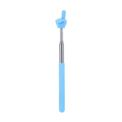 1PC Stainless Steel Teaching Tools Finger Design Whiteboard Pointer Teaching Stick Finger Reading Sticks Handheld Presenter