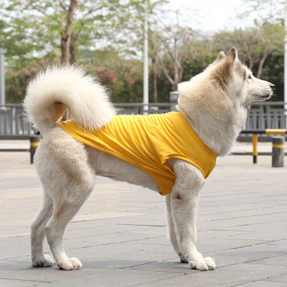 1pc Cotton Dog Vest, Pet Clothes For Golden Retriever, Samoyed, Labrador - Comfort Fit For Small To Large Breeds, Teddy Cotton