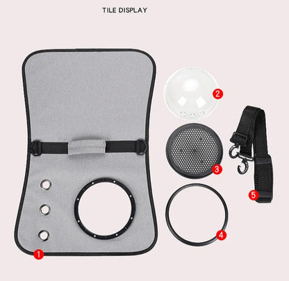 Portable Pet Backpack for Outdoor Travel Foldable Transparent Cat Backpack Suitable Dogs and Cats Breathable Tote Bag for Travel