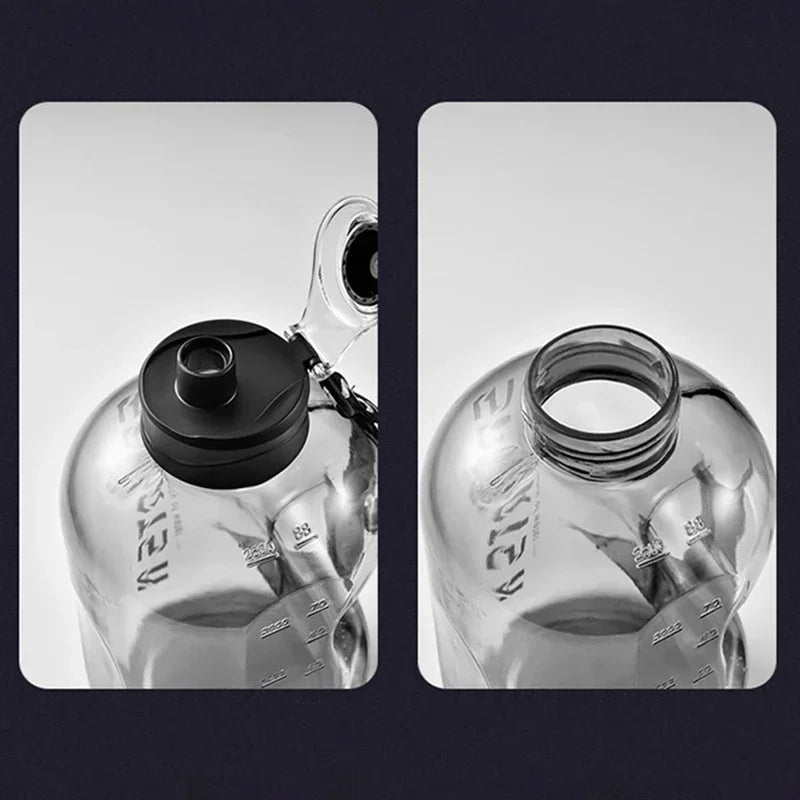 1.7/2.7L Sports Water Bottle Gym Cycling Cup Portable Large Capacity Water Bottle For Fitness Camping Men Water Kettle